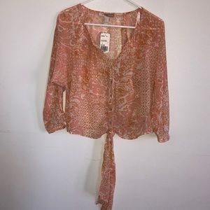 Forever 21 Peach/Coral Blouse
